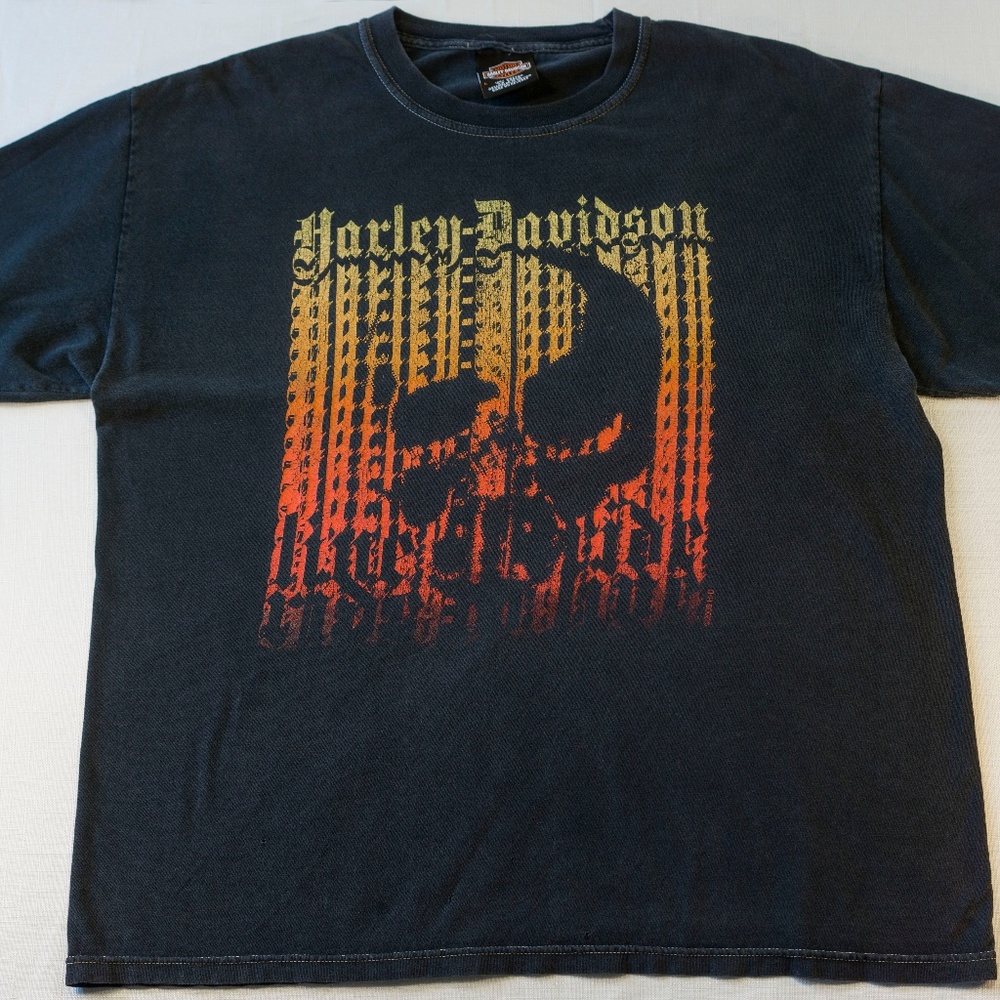 Vintage Men's Harley Davidson Black Tshirt